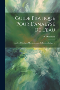 Guide Pratique Pour L'analyse De L'eau