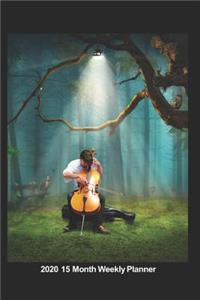 Plan On It 2020 Weekly Calendar Planner - Cello Player Music Of The Forest