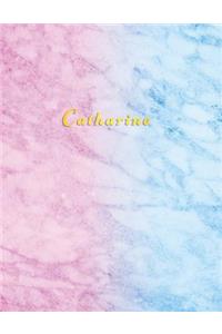 Catharine: Personalized college ruled journal for girls Standard lined size composition exercise note book