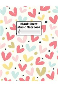 Blank Sheet Music Notebook