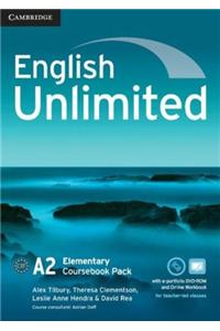 English Unlimited Elementary Coursebook with E-Portfolio and Online Workbook Pack