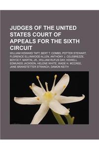 Judges of the United States Court of Appeals for the Sixth Circuit