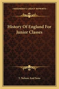 History Of England For Junior Classes