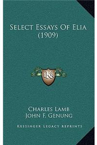 Select Essays Of Elia (1909)