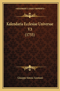 Kalendaria Ecclesiae Universae V3 (1755)