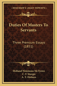Duties Of Masters To Servants