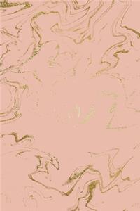 Rainbow and Gold Marble Composition Notebook - Small Ruled Notebook - 6x9 Lined Notebook (Softcover Journal / Notebook / Diary)