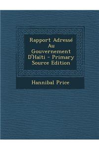 Rapport Adresse Au Gouvernement D'Haiti