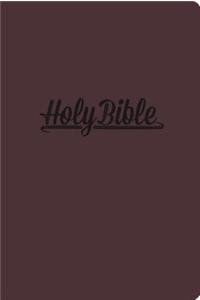 KJV, Reference Bible, Compact, Large Print, Imitation Leather, Burgundy, Red Letter Edition