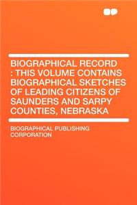 Biographical Record