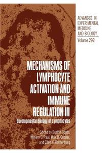 Mechanisms of Lymphocyte Activation and Immune Regulation III