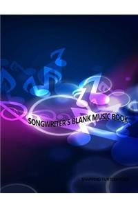 Songwriter's Blank Music Book
