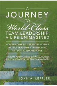 Journey to World-Class Team Leadership