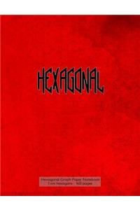 Hexagonal Graph Paper Notebook 1 cm hexagons - 160 pages