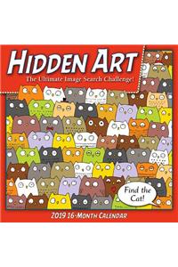 2019 Hidden Art the Ultimate Image Search Calendar 16-Month Wall Calendar: By Sellers Publishing