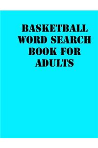 Basketball Word Search Book For Adults