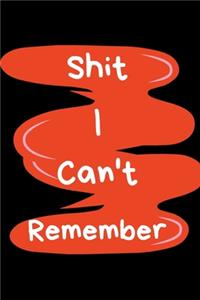 Shit I Can't Remember