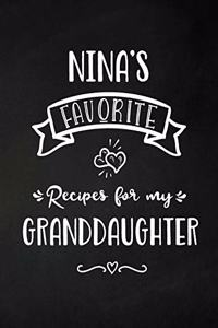 Nina's Favorite, Recipes for My Granddaughter