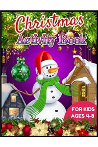 Christmas Activity Book for Kids Ages 4-8