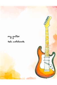 guitar notebook blank tabs