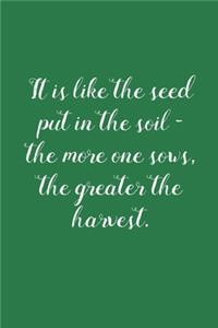 Greater The Harvest