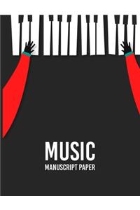 Wide Staff music Manuscript Paper