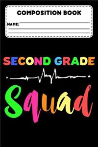 Composition Book Second Grade Squad