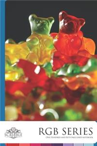 One Hundred and Fifty page lined Notebook: - Gummy Bears -RGB Series Notebook 150-page Lined notebook with individually numbered pages and Metric/Imperial conversion charts. Glossy color cove