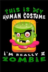 This is my human costume i'm really a zombie