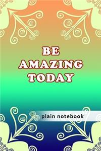 Blank Plain Notebook