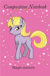 Composition Notebook Magic unicorn