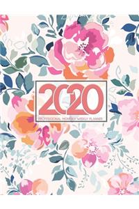 2020 Professional Monthly Weekly Planner