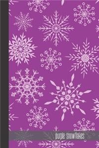 purple snowflakes