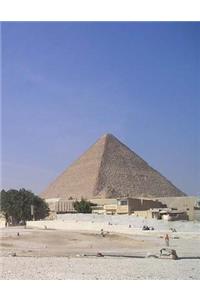 Egypt Notebook Large Size 8.5 x 11 Ruled 150 Pages Softcover