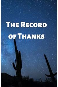 Record of Thanks