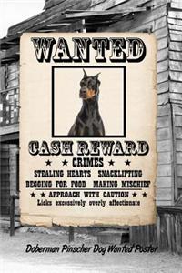 Doberman Pinscher Dog Wanted Poster