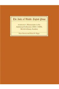 Index of Middle English Prose, Handlist V