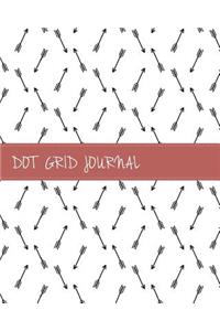 Dot Grid Bullet Journal, Dated Notebook Diary, Minimalist Tribal Arrow Doodle Black and White: Large Quarterly Bullet Journal Blank Pages with Number, 150p, 8x10