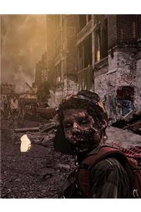 Zombie Apocalypse Wide Rule Composition Notebook