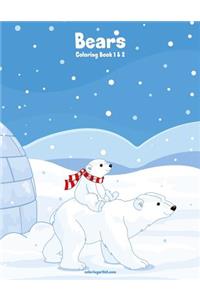 Bears Coloring Book 1 & 2