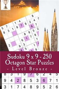 Sudoku 9 X 9 - 250 Octagon Star Puzzles - Level Bronze