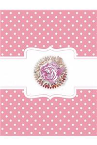 Rose - Pink Polka Dot Composition Notebook
