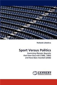 Sport Versus Politics