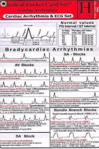 Cardiac Arrhythmia and ECG - Medical Pocket Card Set