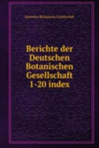 Berichte der Deutschen Botanischen Gesellschaft