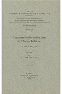 Commentaire d'Iso'dad de Merv sur l'Ancien Testament, IV. Isaïe et les Douze