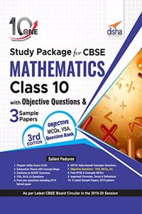 10 in One Study Package for CBSE Mathematics Class 10 with Objective Questions & 3 Sample Papers 3rd Edition