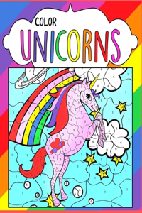 Unicorn color: Anxiety Unicorn Coloring Books For Adults And Kids Relaxation And Stress Relief