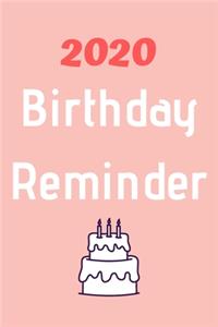 2020 Birthday Reminder