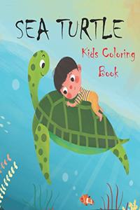 Sea Turtle Kids Coloring Book